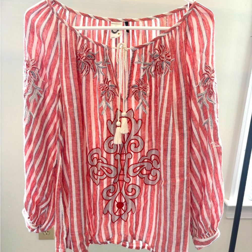 Anthropologie Akemi + Kim Peasant Top, Small